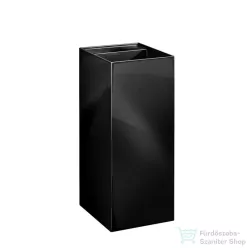   Laufen Kartell By Laufen szabadon álló mosdó csaplyuk és túlfolyó nélkül,speciális rejtett lefolyóval,fényes fekete H8113310201121