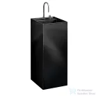 Laufen Kartell By Laufen szabadon álló mosdó 2 csaplyukkal,túlfolyó nélkül,speciális rejtett lefolyóval,fényes fekete H8113310208151