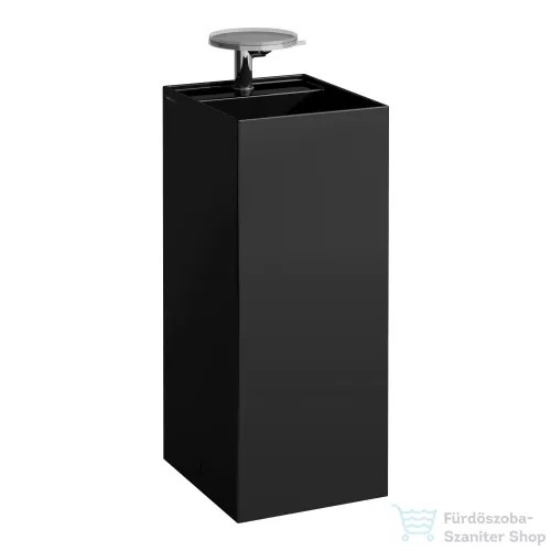 Laufen Kartell By Laufen szabadon álló mosdó, speciális rejtett lefolyóval,Matt fekete H8113317161111