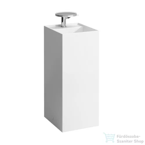 Laufen Kartell By Laufen szabadon álló mosdó, speciális rejtett lefolyóval,Matt fehér H8113317571111