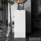 Laufen Kartell By Laufen szabadon álló mosdó, speciális rejtett lefolyóval,Matt fehér H8113317571111
