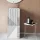 Laufen Kartell By Laufen szabadon álló mosdó 3 csaplyukkal,túlfolyó nélkül,speciális rejtett lefolyóval,fehér,fekete csíkokkal H811331D011581