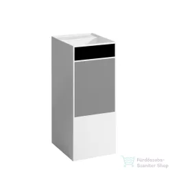   Laufen Kartell By Laufen szabadon álló mosdó csaplyuk és túlfolyó nélkül,speciális rejtett lefolyóval,fehér,fekete,szürke H811331D031121