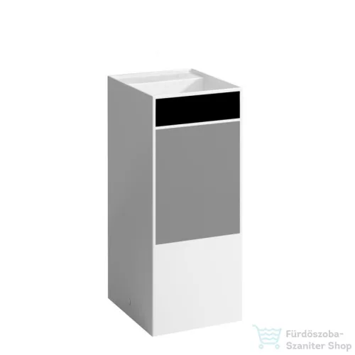 Laufen Kartell By Laufen szabadon álló mosdó csaplyuk és túlfolyó nélkül,speciális rejtett lefolyóval,fehér,fekete,szürke H811331D031121