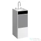 Laufen Kartell By Laufen szabadon álló mosdó 3 csaplyukkal,túlfolyó nélkül,speciális rejtett lefolyóval,fehér,fekete,szürke H811331D031581
