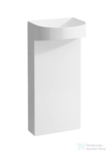 Laufen Sonar 41x38 cm-es szabadon álló mosdó armatúrapad nélkül,LCC bevonattal,fehér H8113414001121