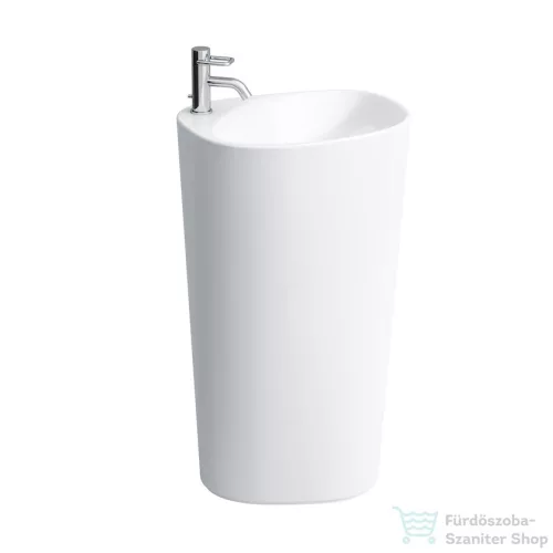 Laufen Palomba 52,5x43,5 cm-es szabadon álló mosdó LCC bevonattal, fali csatlakozással H8118044001041