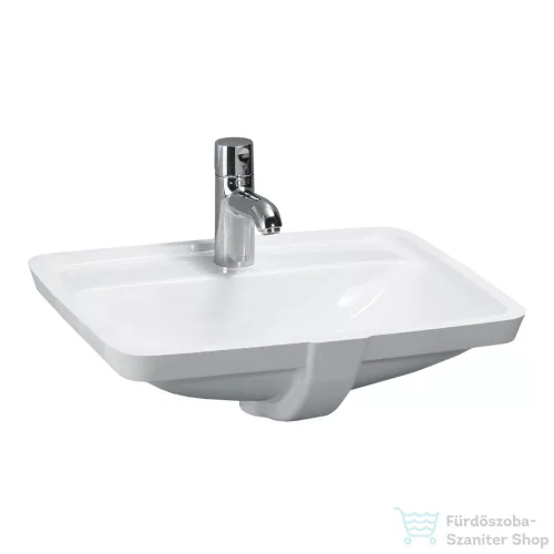 Laufen Pro S 49x36 cm-es alulról beépíthető mosdó csaplyukkal,fehér H8119660001041