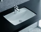 Laufen Pro S 49x36 cm-es alulról beépíthető mosdó csaplyukkal,fehér H8119660001041