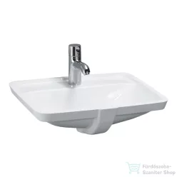   Laufen Pro S 49x36 cm-es alulról beépíthető mosdó csaplyukkal,LCC bevonattal,fehér H8119664001041