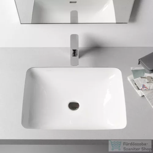 Laufen Pro S 55x38 cm-es alulról beépíthető csiszolt mosdó LCC bevonattal,fehér H8119684001091