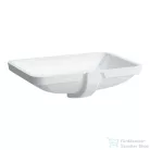 Laufen Pro S 60x40 cm-es alulról beépíthető csiszolt aljú  mosdó LCC Active bevonattal,fehér H811969A001091
