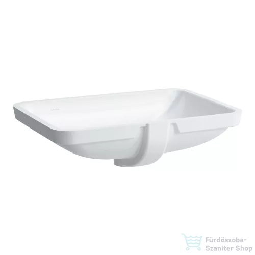 Laufen Pro S 60x40 cm-es alulról beépíthető csiszolt aljú  mosdó LCC Active bevonattal,fehér H811969A001091