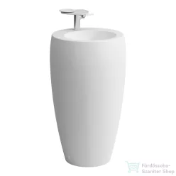   Laufen Ilbagnoalessi One 53x53x90 cm-es mosdó integrált mosdólábbal,matt fehér H8119727571041