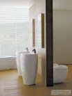 Laufen Ilbagnoalessi One 53x53x90 cm-es mosdó integrált mosdólábbal,matt fehér H8119727571041