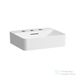   Laufen Val SaphirKeramik 45x38 cm-es pultra ültethető mosdó 3 csaplyukkal,fehér H8122800001081