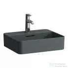 Laufen VAL SaphirKeramik 45x38 cm-es pultra ültethető mosdó, matt graphite H8122807581041