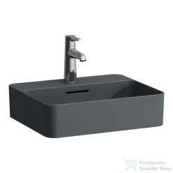   Laufen VAL SaphirKeramik 45x38 cm-es pultra ültethető mosdó, matt graphite H8122807581041