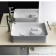 Laufen Val SaphirKeramik 55x36 cm-es mosdótál félig száraz zónával,LCC Active bevonattal,fehér H812282A001091