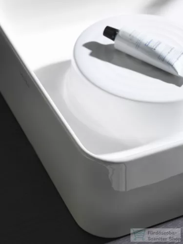 Laufen Val SaphirKeramik 55x36 cm-es mosdótál félig száraz zónával,LCC Active bevonattal,fehér H812282A001091
