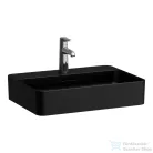 Laufen VAL SaphirKeramik 55x40 cm-es pultra ültethető mosdó, matt fekete H8122847161041