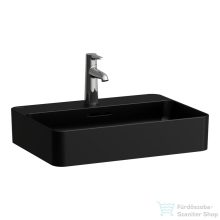   Laufen VAL SaphirKeramik 55x40 cm-es pultra ültethető mosdó, matt fekete H8122847161041