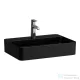 Laufen VAL SaphirKeramik 55x40 cm-es pultra ültethető mosdó, matt fekete H8122847161041
