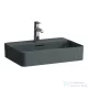 Laufen VAL SaphirKeramik 55x40 cm-es pultra ültethető mosdó, matt graphite H8122847581041