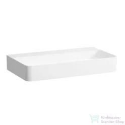   Laufen Val SaphirKeramik 60x40 cm-es pultra ültethető mosdó csaplyuk és túlfolyó nélkül,LCC bevonattal,fehér H8122854001121