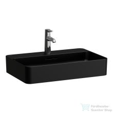   Laufen VAL SaphirKeramik 60x40 cm-es pultra ültethető mosdó, matt fekete H8122857161041