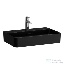   Laufen VAL SaphirKeramik 60x40 cm-es pultra ültethető mosdó, matt fekete H8122857161041