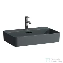   Laufen VAL SaphirKeramik 60x40 cm-es pultra ültethető mosdó, matt graphite H8122857581041