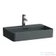 Laufen VAL SaphirKeramik 60x40 cm-es pultra ültethető mosdó, matt graphite H8122857581041