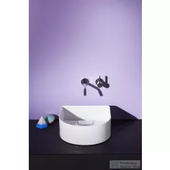   Laufen Sonar 34x34 Mosdótál, textúrával, armatúrapad nélkül, túlfolyó nélkül H8123410001121 ( 812341 )
