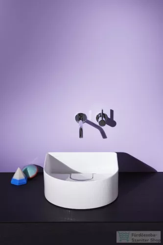 Laufen Sonar 34x34 Mosdótál, textúrával, armatúrapad nélkül, túlfolyó nélkül H8123410001121 ( 812341 )