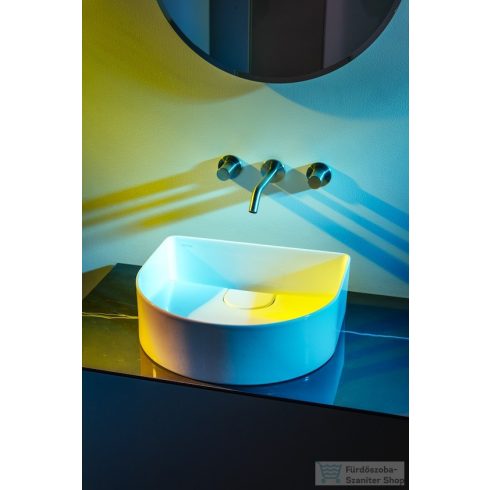 Laufen Sonar 41x36,5 cm-es csaplyuk nélküli mosdótál,túlfolyó nélkül,LCC beonattal,fehér H8123424001121