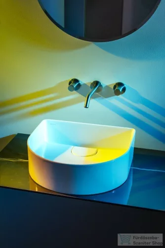 Laufen Sonar 41x36,5 cm-es csaplyuk nélküli mosdótál,túlfolyó nélkül,matt fehér H8123427571121