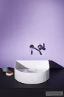 Laufen Sonar 41x36,5 cm-es csaplyuk nélküli mosdótál textúrával,LCC bevonattal,fehér H8123434001121