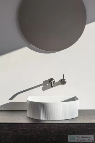 Laufen Sonar 41x36,5 cm-es csaplyuk nélküli mosdótál textúrával,LCC bevonattal,fehér H8123434001121