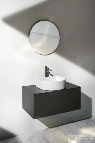Laufen Sonar 41x36,5 cm-es csaplyuk nélküli mosdótál textúrával,LCC bevonattal,fehér H8123434001121