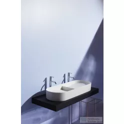   Laufen Sonar 100x37 cm-es csaplyuk nélküli mosdótál,matt fehér H8123487571121