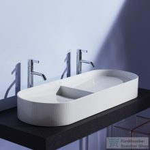   Laufen Sonar 100x37 cm-es csaplyuk nélküli mosdótál textúrával,LCC bevonattal,fehér H8123494001121