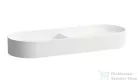 Laufen Sonar 100x37 cm-es csaplyuk nélküli mosdótál textúrával,matt fehér H8123497571121