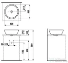 Laufen Pro 42cm-es mosdótál H8129620001091 ( 812962 )