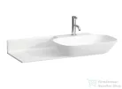 Laufen Ino 90x45  cm-es mosdó,pult a bal oldalon,matt fehér H8133017571041