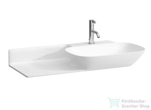 Laufen Ino 90x45  cm-es mosdó,pult a bal oldalon,matt fehér H8133017571041