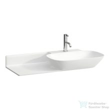   Laufen Ino 90x45  cm-es mosdó túlfolyó nélkül,pult a bal oldalon,matt fehér H8133017571111