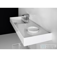   Laufen Kartell By Laufen 120x46 mosdó, jobb oldali polccal, 1 csaplyukkal H8133320001111 ( 813332 )