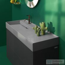   Laufen Kartell By Laufen 120x46 cm-es mosdó jobb oldali polccal,1 csaplyukkal,Graphite matt H8133327591111