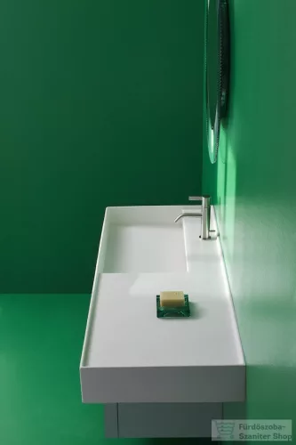 Laufen Kartell By Laufen 120x46 cm-es mosdó jobb oldali polccal,1 csaplyukkal,LCC Active bevonattal H813332A001111